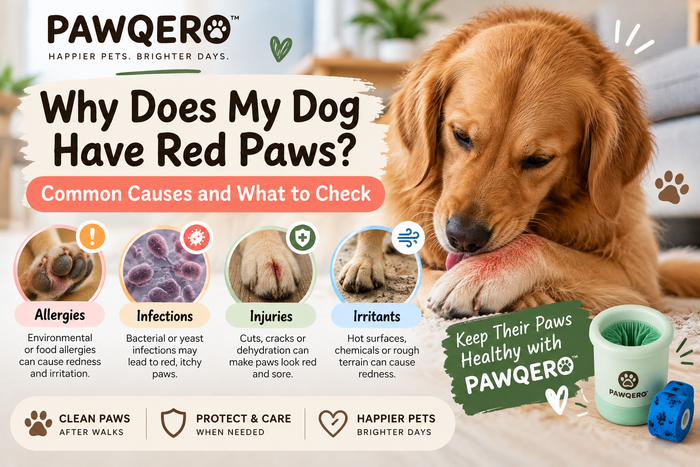 Why Does My Dog Have Red Paws? Common Causes and What to Check