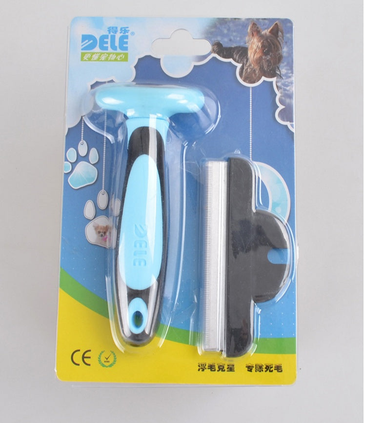 Pet Deshedding Comb for Long-Haired Dogs & Cats